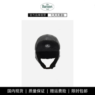 【现货】theBarnnet shell韩国八奶刺绣摇粒绒毛绒护耳帽保暖帽子