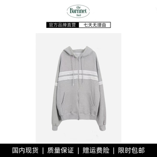 shell韩国直井怜同款 theBarnnet 连帽抽绳拉链卫衣外套 现货