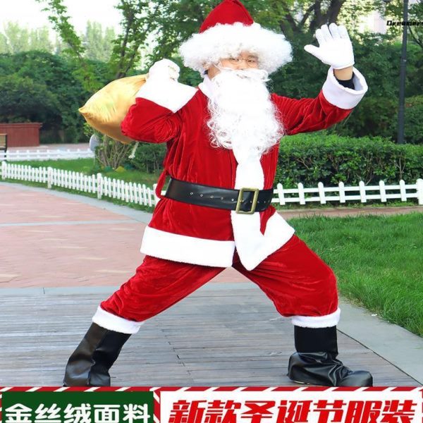 rt夜衣服老人y爷爷圣诞a平安装老家p圣诞服饰主题服装节厂扮圣诞