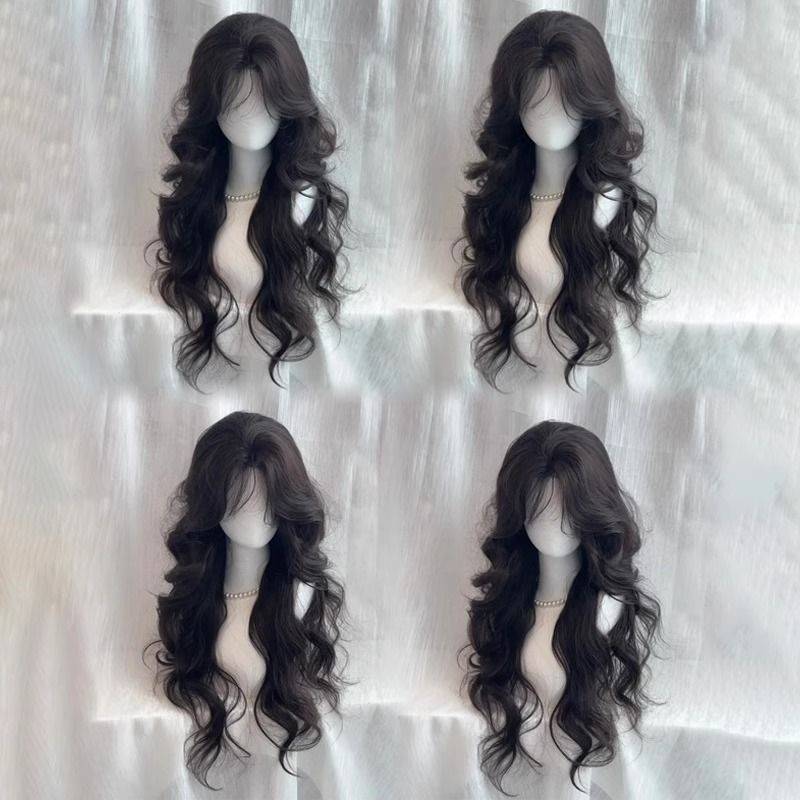 纸金迷卷系】醉气自质大【秋波浪头然蓬大浏套海冬XMH假发女全松