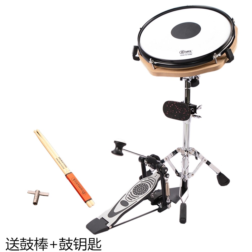 2鼓拍寸1真哑垫架子彷练习哑童鼓套入门儿成人打鼓器板节击DRZ器