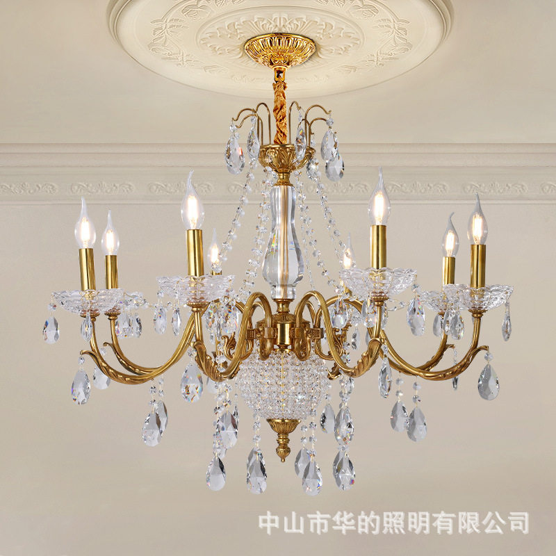 法式复古全铜复式楼酒店餐厅