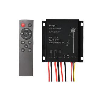 6V-18V宽压输入MPPT太阳能路灯控制器3.2V升压24V40W光控定时遥控