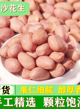 2025年新花生米河南新货大颗粒白沙农家新鲜大粒生花生仁无壳精选