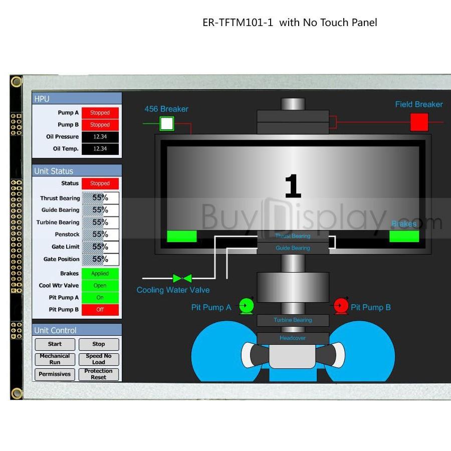 .寸TFTLCD彩色液晶显示屏配RA控制板/并串口/可配触摸屏