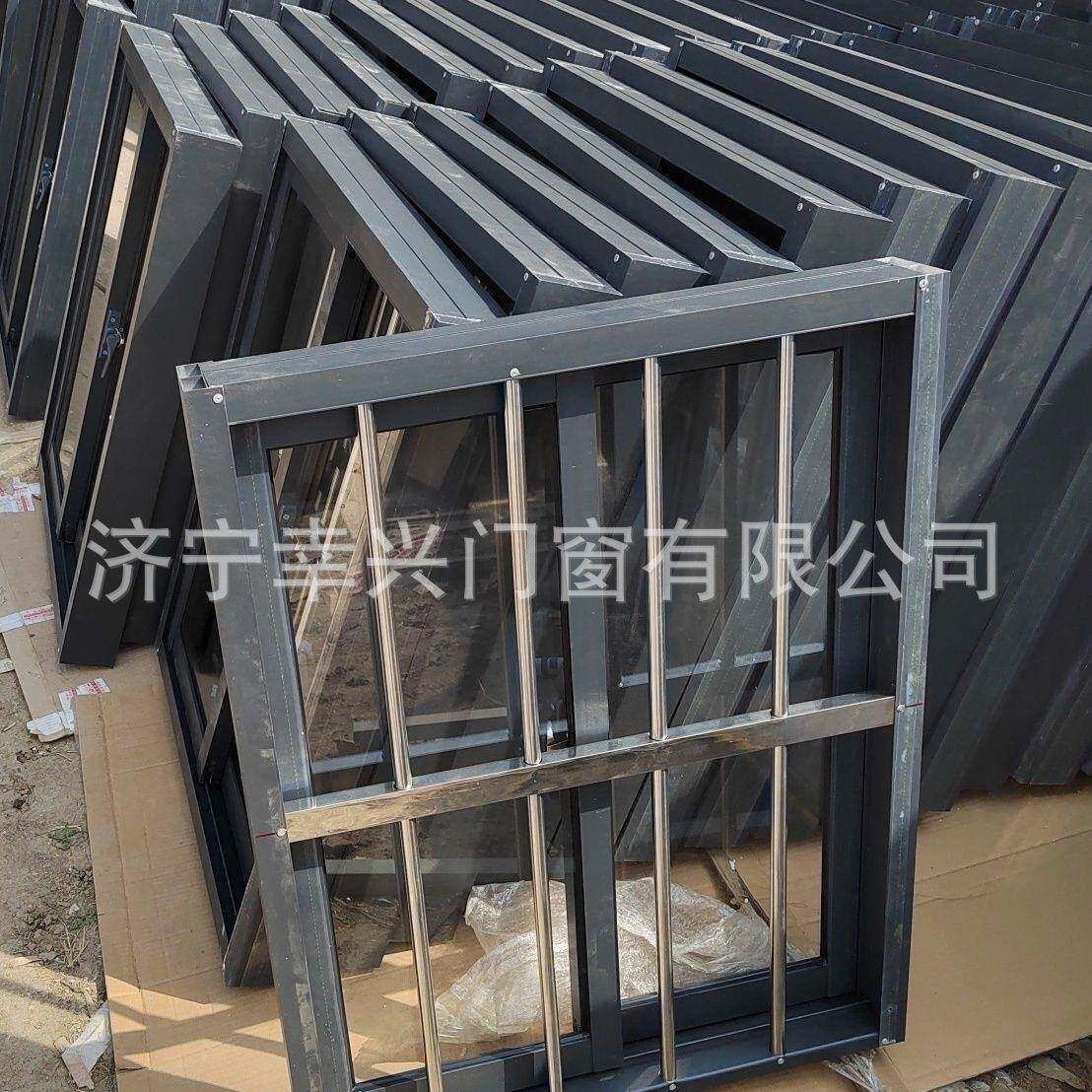 铝合金窗户农村自建房不锈钢防盗窗活动板房推拉窗乡下厨房一体窗