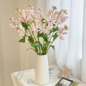 客厅餐桌铃兰绢花仿真花摆件居家高档花艺装饰创意桌面摆设花束