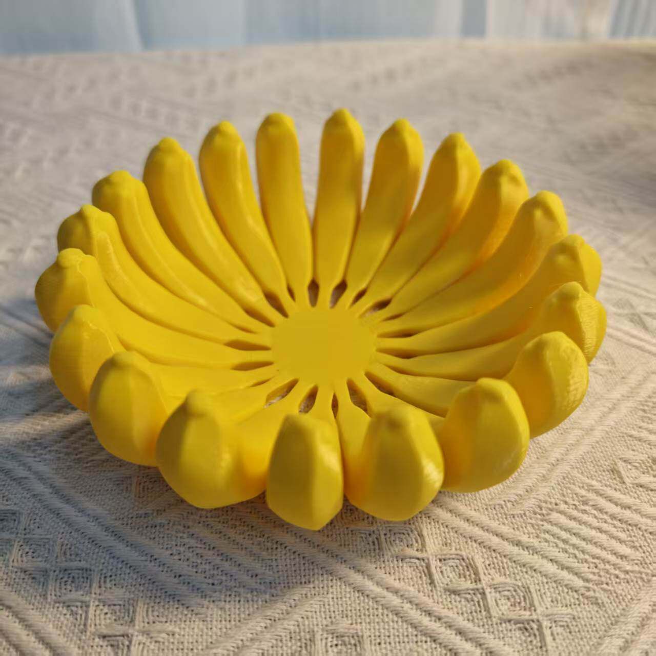 3D 打印仿真香蕉托盘现代艺术摆件水果收纳盘收纳盒收纳箱子