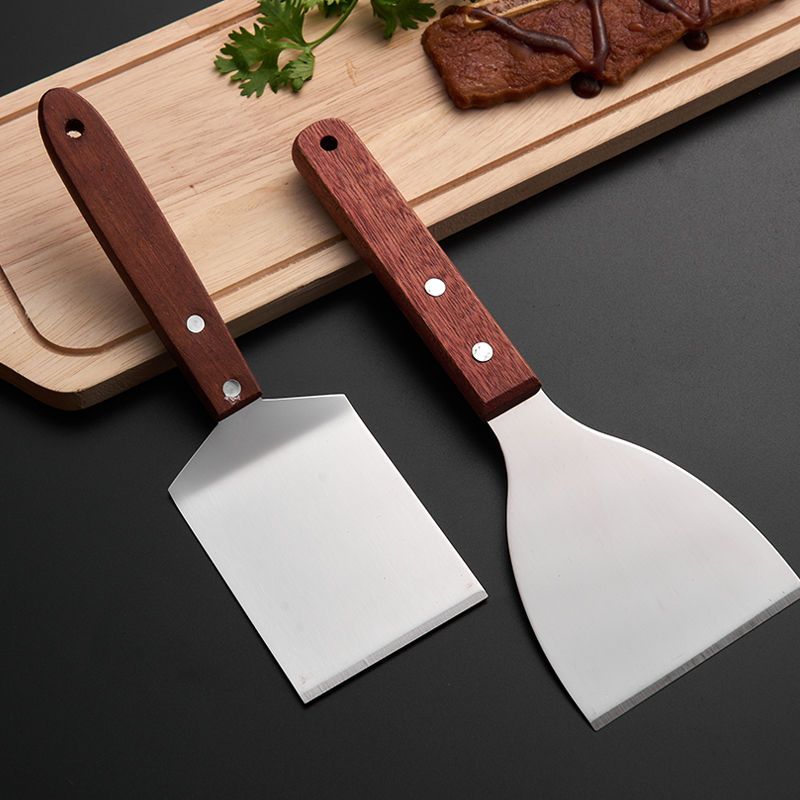 不锈钢手抓饼小平煎铲铁板烧料理翻铲披萨烙饼提拉米苏工具
