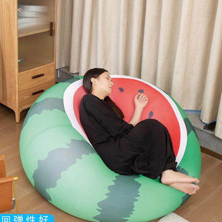 懒人沙发新款窝窝椅客厅单人卡通可爱儿童卧室小型西瓜豆袋榻榻米