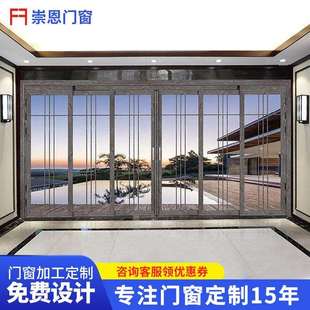 卫生间pd推拉门平开一体3c钢化玻璃门pt门折叠推拉门厨房客厅隔断