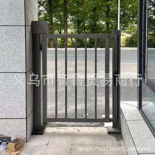 小区广告栅栏门电动自动门人行通道门禁人脸识别刷卡指纹广告小门