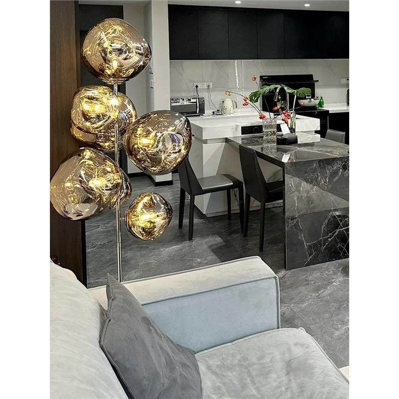 北欧后现代客厅落地灯意式风轻奢熔岩高级感氛围装饰中古沙发灯