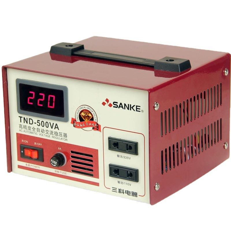 三科稳压器数显TND-500VA500W电脑冰箱监控设备稳压电源220V