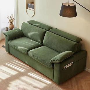 轻奢高端沙发床两用客厅小户型折叠书房双人带床垫可变床高级感