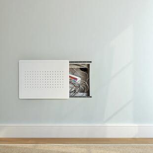 推拉电表箱装饰画双向洞洞哑光强电箱遮挡挂画极薄弱电箱盖板