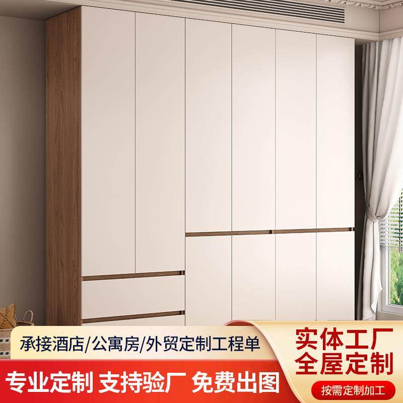全屋定制衣柜E0级欧松板意式家用简约大衣橱储物柜18MM一柜到顶