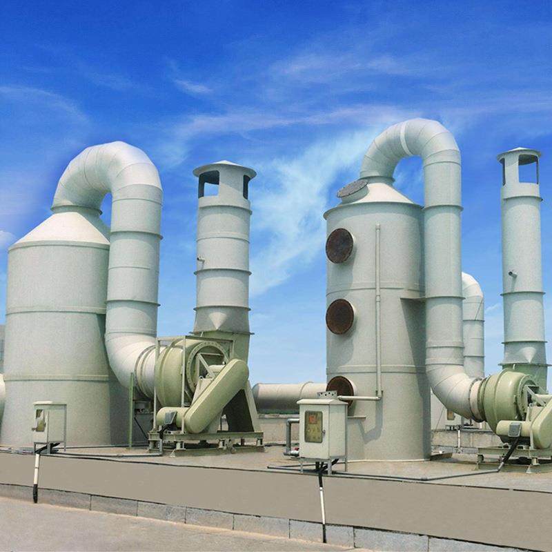 废气处理pp水淋洗涤塔酸雾除尘除雾器脱硫不锈钢喷淋塔环保设备