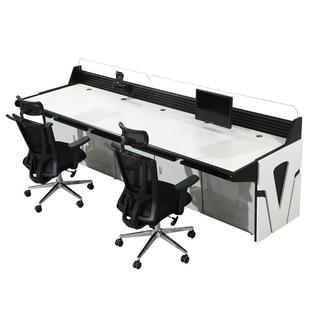 豪华双联三联视频监控操作台监控指挥中心办公桌控制台调度控制台