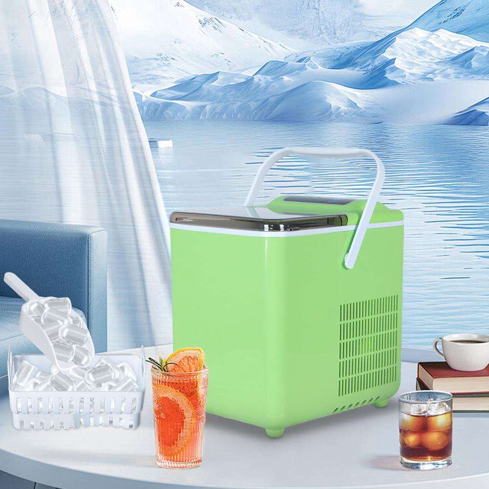 江门金羚家用制冰机宿舍小功率便捷台面冰块机迷你6-8分钟出冰