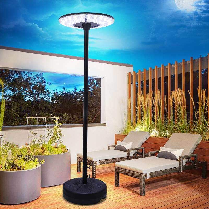 太阳能庭院灯便携式移动注水底座飞碟灯小区广场花园露台照明