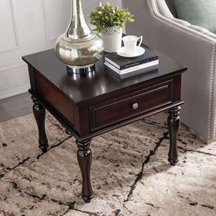 美式家用边几实木客n厅方桌小茶几沙发边柜黑色欧式方几正方形角