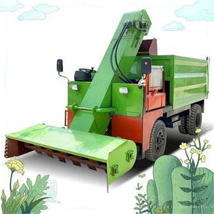 养殖户牛羊粪便清洁车牛棚自动粪便清理车柴油自走式清粪车