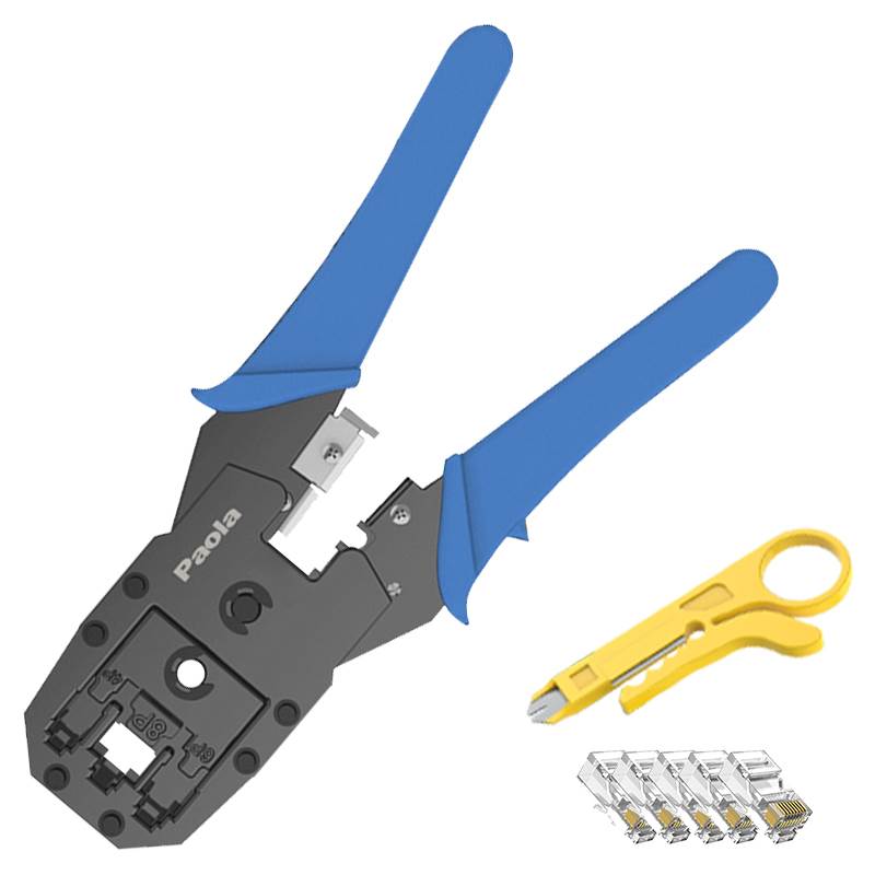 保拉4P/6P/8P网络压线剥线钳宽带水晶头压接钳夹线钳网线钳3009