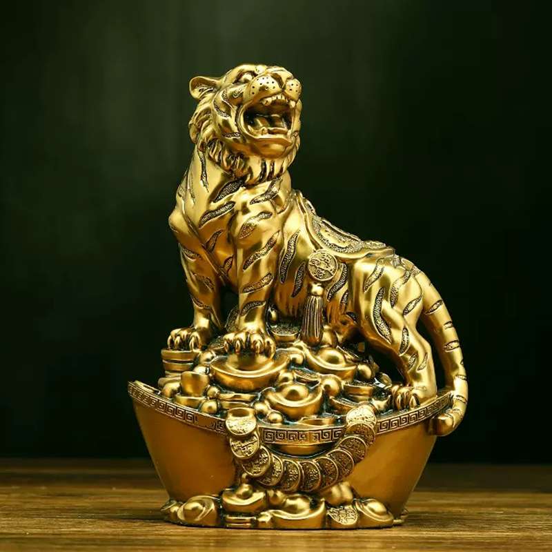 仿铜十二生肖摆件吉祥物全套鼠牛虎兔龙蛇马羊猴鸡狗猪工艺品摆件
