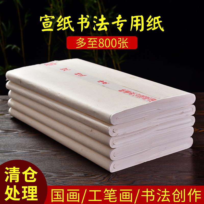 加厚宣纸毛笔书法纸作品纸国画书法创作生宣纸工笔画熟宣纸初学者