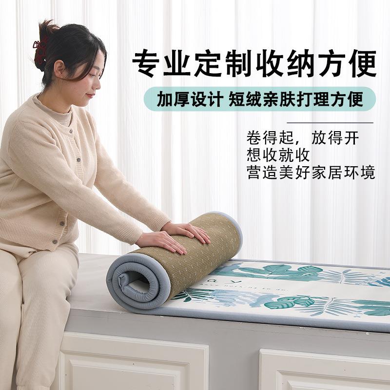 2025新款飘窗垫窗台垫四季通用坐垫榻榻米阳台毛毯垫子可