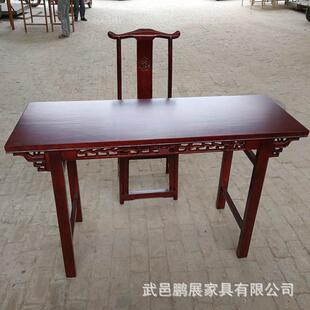 河北双人私塾培训国学课桌椅毛笔字书法书画桌幼儿园蒲团课桌椅子