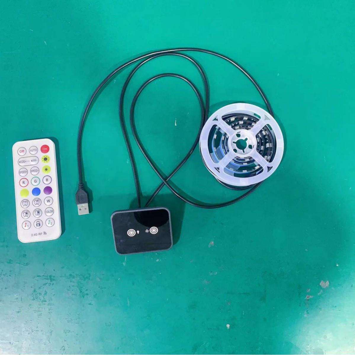 雷达感应双色七彩幻彩控制器展柜橱柜书柜触摸调光控制器