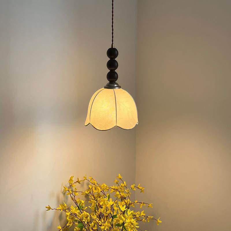 南洋风中古小吊灯美式复古卧室床头吊灯走廊过道餐厅吧台吊线灯