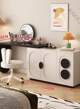 LCP2意式极简梳妆台收纳柜一体奶油风卧室现代简约设计师高级