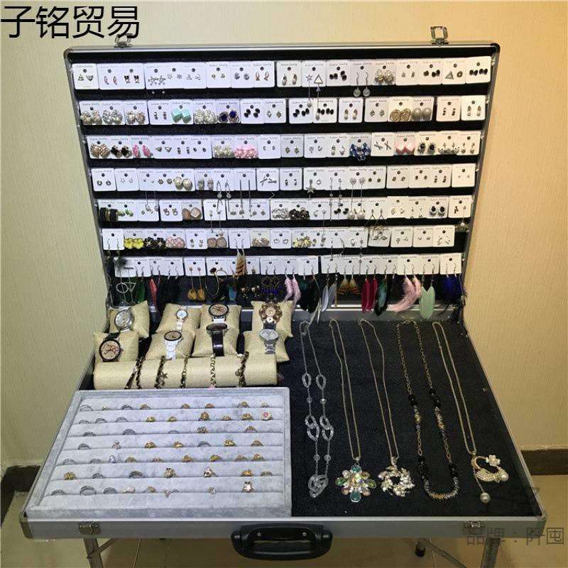 摆摊箱子箱移动摊位工具地饰品箱摆地摊展示货架折叠便携铝箱