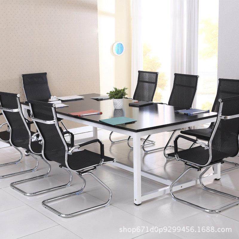 包邮简易台式电脑桌简约办公桌儿童书桌家用钢木双人办公桌子椅子