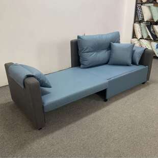 单人位沙发床小户型公寓阳台折叠免洗科技绒布可拆洗两用沙发