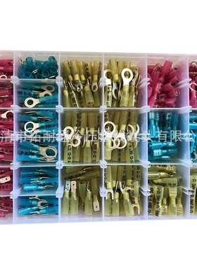 电商540PCS盒装热缩端子组合防水接线端子压接端子