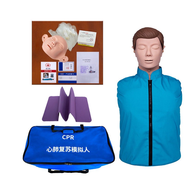 工厂直销心肺复苏模拟训练假人CPR心脏复苏半身模型教学急救模型