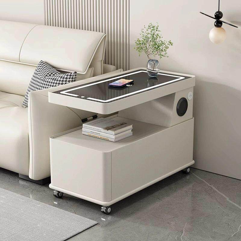 可移动茶几小户型现代简约边柜轻奢客厅意式极简新款沙发边几推车