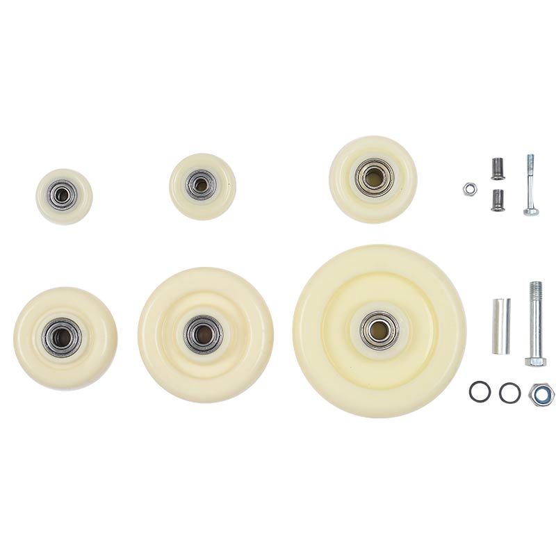 万向轮尼龙单轮轮片万向轮重型脚轮耐磨3寸4寸5寸6寸推车拖车轮子