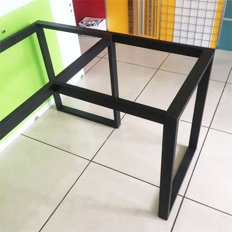 7   桌腿会议桌架拐角脚架办公新款 大板餐 字金属支架桌架支架