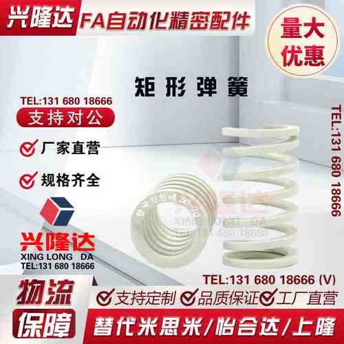 进口合金钢矩形弹簧YSWR-D21-L25L30L35L40L50L60L70L80L75L80L90