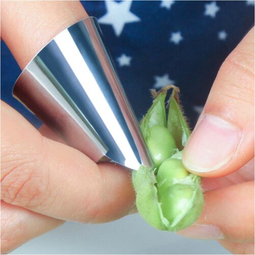 剥毛豆神器铁指甲套 厨房蚕豆松子开心果剥壳工具防切手护指器
