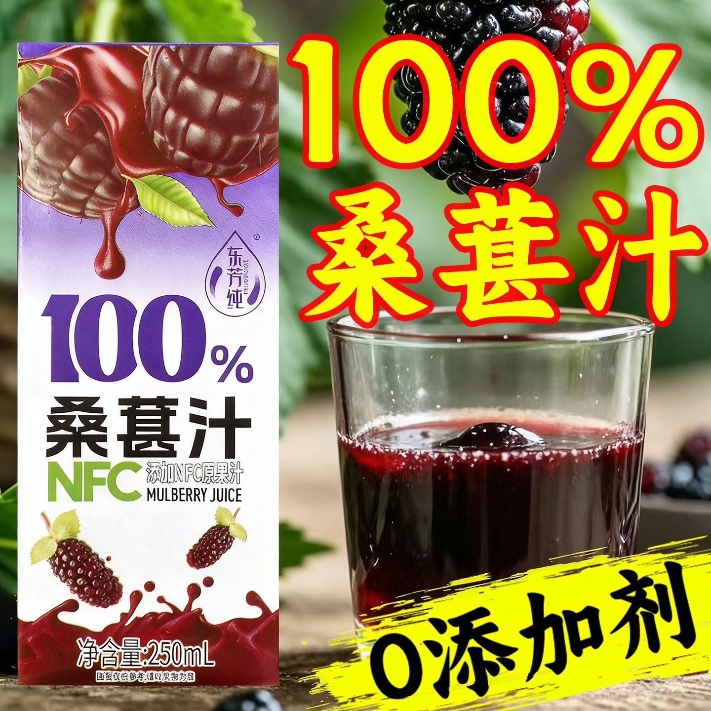 100%桑葚原浆果汁10瓶滋养桑葚即食高品质鲜果汁熬夜透支补回来,咖啡/麦片/冲饮,果味/风味/果汁饮料,淘宝优惠券,粉丝福利购,淘宝优惠卷