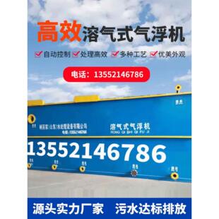 溶气气浮机污水处理设备养殖屠宰食品化工印染清洗塑料制药纺织净