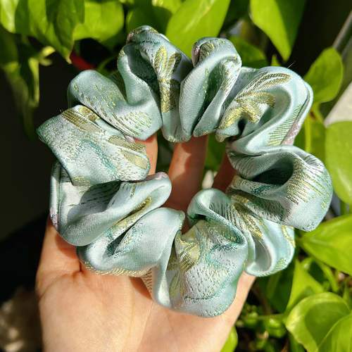 云泽锦织锦缎国风百搭大肠发饰