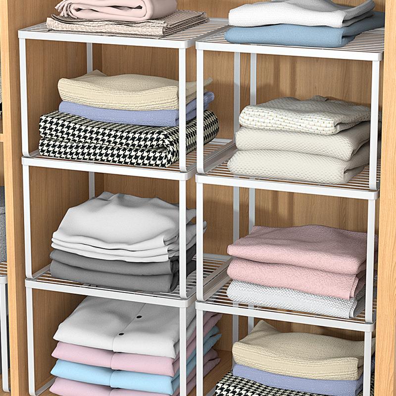 衣柜分层置物架家用柜子组装隔层架子橱柜鞋柜高承重隔开分健之章