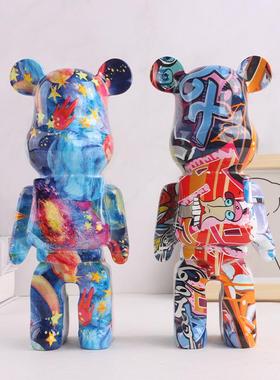 暴力熊树脂存钱罐家居摆件芝麻街卡通雕塑潮流玄关客厅桌面装饰品